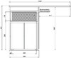Тумба с раковиной Aquanet Токио 120 L белый (напольная, 1 ящик, 2 дверцы)