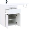 Тумба с раковиной Aquanet Токио 120 L белый (напольная, 1 ящик, 2 дверцы)