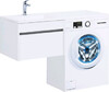 Тумба с раковиной Aquanet Токио 120 L белый (подвесная, 1 ящик)