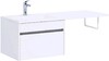Тумба с раковиной Aquanet Токио 120 L белый (подвесная, 1 ящик)