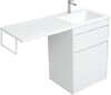 Тумба с раковиной Aquanet Токио 120 R белый (напольная, 1 ящик)