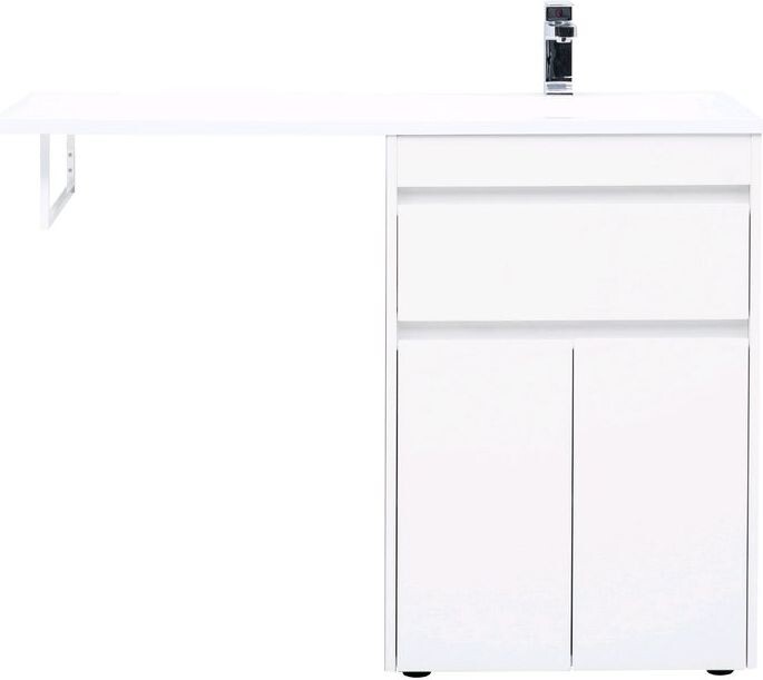 Тумба с раковиной Aquanet Токио 120 R белый (напольная, 1 ящик, 2 дверцы)