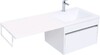 Тумба с раковиной Aquanet Токио 120 R белый (подвесная, 1 ящик)