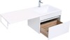Тумба с раковиной Aquanet Токио 120 R белый (подвесная, 1 ящик)