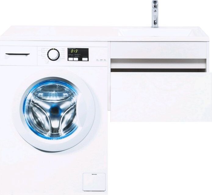 Тумба с раковиной Aquanet Токио 120 R белый (подвесная, 1 ящик)