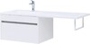 Тумба с раковиной Aquanet Токио 130 L белый (подвесная, 1 ящик)