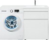 Тумба с раковиной Aquanet Токио 130 R белый (напольная, 1 ящик)
