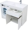 Тумба с раковиной Aquanet Токио 130 R белый (напольная, 1 ящик, 2 дверцы)