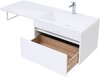 Тумба с раковиной Aquanet Токио 130 R белый (подвесная, 1 ящик)