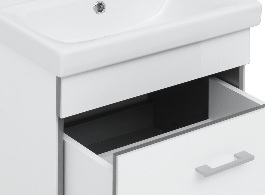 Тумба с раковиной Aquanet Верона 50 (Moduo Slim) белый