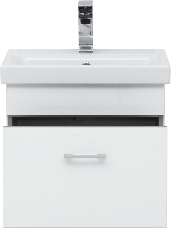 Тумба с раковиной Aquanet Верона 50 (Moduo Slim) белый
