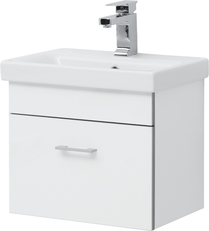 Тумба с раковиной Aquanet Верона 50 (Moduo Slim) белый