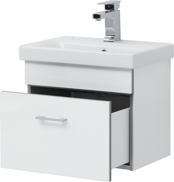 Тумба с раковиной Aquanet Верона 50 (Moduo Slim) белый