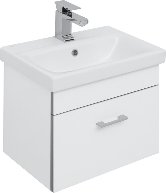 Тумба с раковиной Aquanet Верона 50 (Moduo Slim) белый
