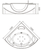 Гидромассажная ванна Orans BT-65103 150x150