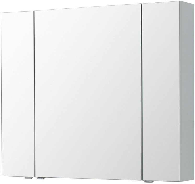 Зеркальный шкаф Aquanet Алвита New 100 серый