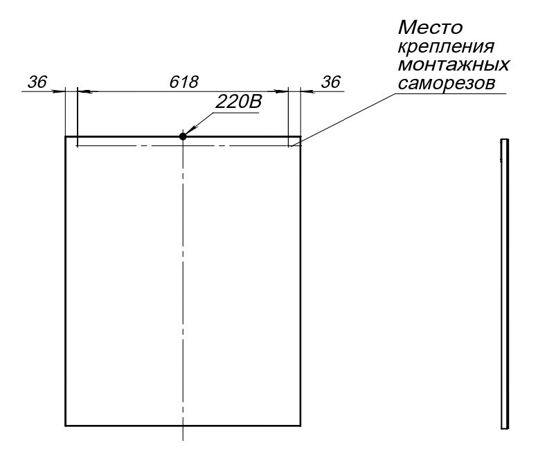 Зеркало Aquanet Lino 70 белый