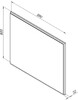 Зеркало Aquanet Nova Lite 100 дуб рошелье LED