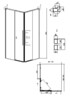 Душевое ограждение Grossman Galaxy 300.K33.01.1080.21.00 100x80