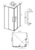 Душевое ограждение Grossman Cosmo 300.K33.02.1010.21.10 100x100