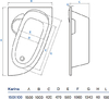 Акриловая ванна Koller Pool Karina 150x100 R