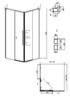 Душевое ограждение Grossman Galaxy 300.K33.01.1090.21.02 100x90
