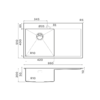 Мойка для кухни Omoikiri Akisame 86-IN-L нержавеющая сталь