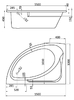 Акриловая ванна Santek Гоа 150x100 L