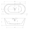 Акриловая ванна Abber AB9203-1.6 160x80