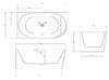 Акриловая ванна Abber AB9257-1.5 L 150x78