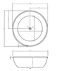 Акриловая ванна Abber AB9279MB 150x150