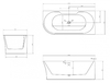 Акриловая ванна Abber AB9335-1.7 R 170x78