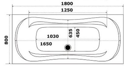 Акриловая ванна Bas Мале 180x80