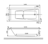 Акриловая ванна Excellent Wave Slim 170x70