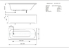 Акриловая ванна Акватек Лугано 150x70