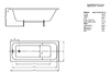 Акриловая ванна Акватек Мия 120x70
