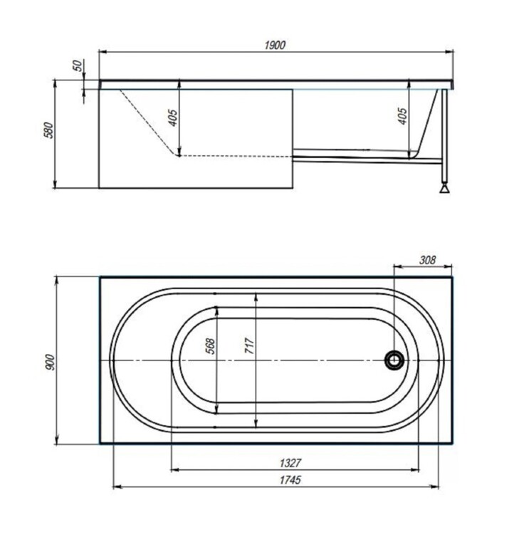 Акриловая ванна Alex Baitler Baikal 190x90