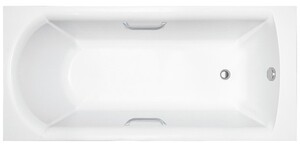 Ванна из искусственного камня Delice Astra 150x70 глянцевая с ручками хром DLR330053R-G