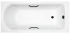 Ванна из искусственного камня Delice Astra 160x70 глянцевая с черными ручками DLR330054RB-G