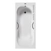 Чугунная ванна Vinsent Veron Aura 150x75x42 с бронзовыми ручками