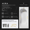 Чугунная ванна Vinsent Veron Aura 150x75x42 с ручками матовое золото и а/п