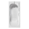 Чугунная ванна Vinsent Veron Aura 170x70x42 с ручками цвет никель и а/п
