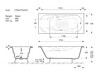 Чугунная ванна Vinsent Veron Aura 170x70x42 с а/п