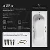Чугунная ванна Vinsent Veron Aura 170x75x42 с бронзовыми ручками