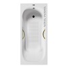Чугунная ванна Vinsent Veron Aura 170x75x42 с золотыми ручками и а/п