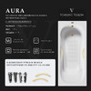 Чугунная ванна Vinsent Veron Aura 170x75x42 с ручками матовое золото и а/п