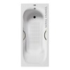 Чугунная ванна Vinsent Veron Aura 180x80x45 с бронзовыми ручками и а/п