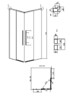 Душевое ограждение Grossman Galaxy 300.K33.01.8070.21.10 80x70