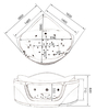 Гидромассажная ванна Gemy G9247 K 165x165