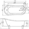 Акриловая ванна BelBagno BB20-1700 170x73
